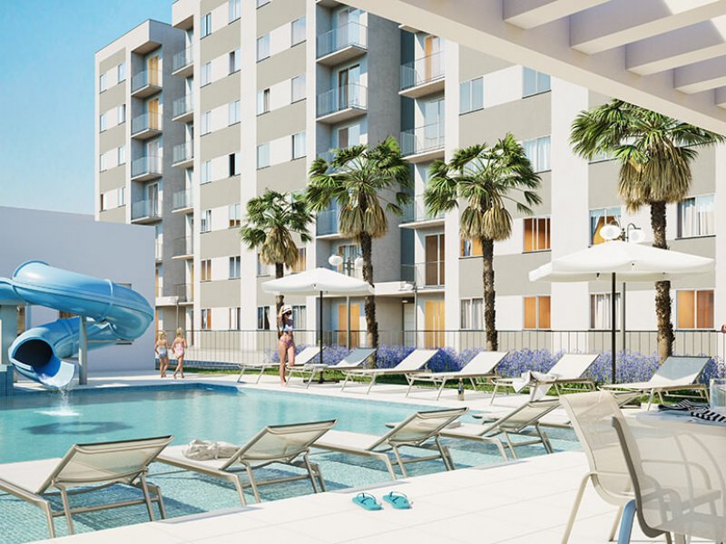 Apartamento à venda Parque Residencial Coelho com 50m² e 2 quartos por R$ 45.000.000 - 2140713451-linha-acqua-piscina-diurna.jpg