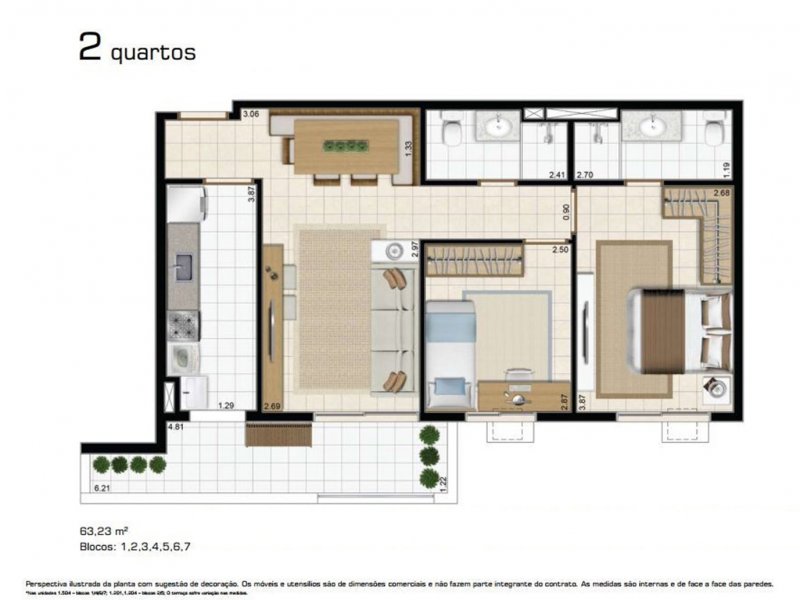 Apartamento à venda Pilares com 63m² e 2 quartos por R$ 425.000 - 841901181-planta.jpg