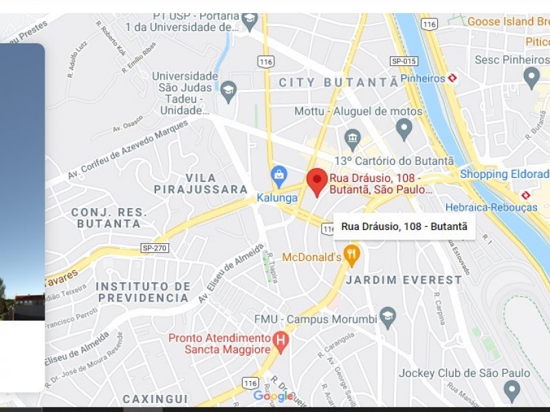 Apartamento à venda Butantã com 63m² e 2 quartos por R$ 852.000 - 1894770195-localizacao.jpg