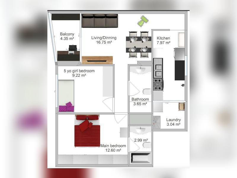 imóvel com 70m² - Águas Claras - Brasília