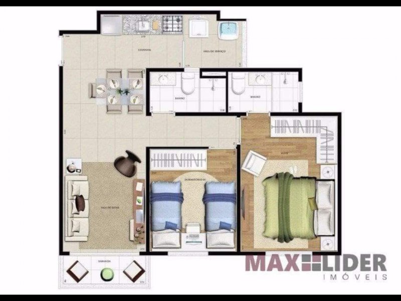 imóvel com 59m² - jardim belval - Barueri