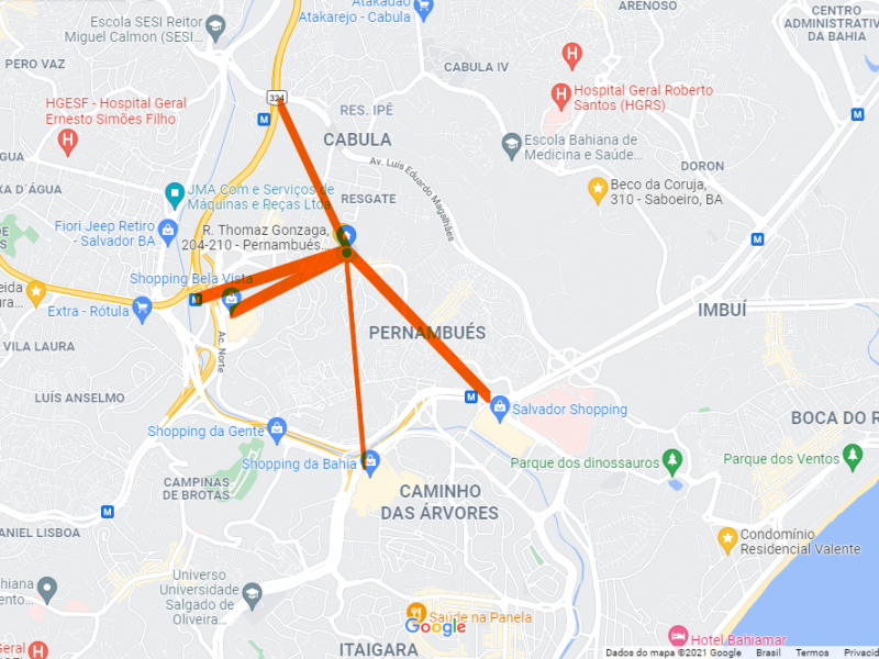 Apartamento à venda Pernambués com 64m² e 3 quartos por R$ 179.999 - 688695459-maps.png