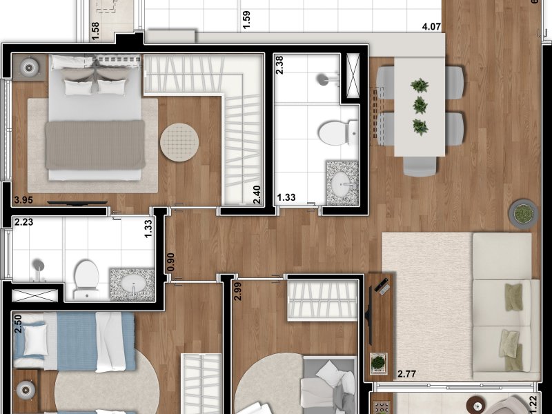 Apartamento à venda Santo Amaro com 71m² e 3 quartos por R$ 626.000 - 456732043-84185e13-f759-4787-ac29-f2142e7e74ea.jpeg