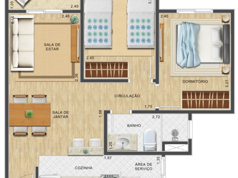 Apartamento à venda Parque Fernanda com 49m² e 2 quartos por R$ 60.000 - 1678921577-planta-49m-reserva-1024x995-1.jpg