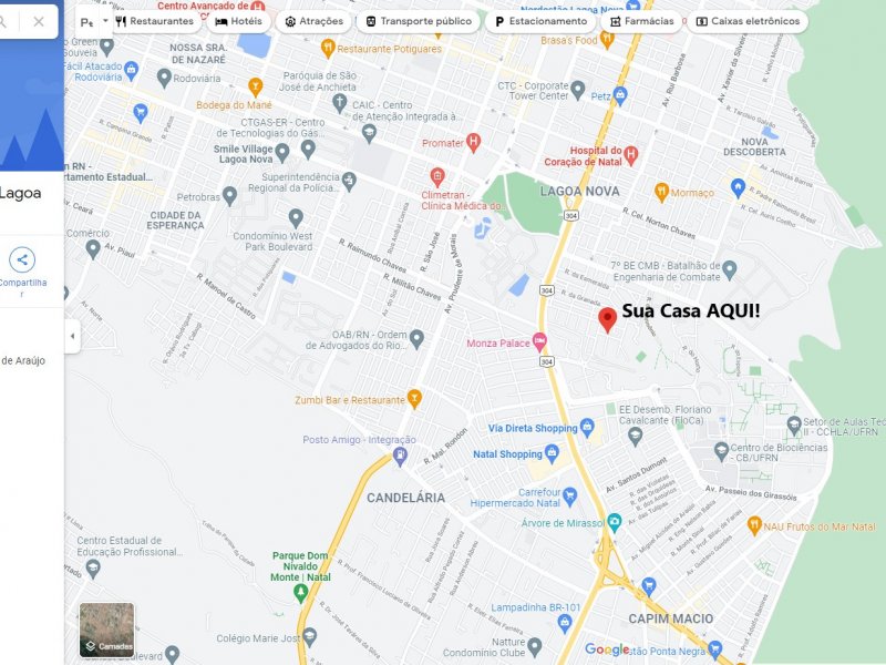 Casa à venda Lagoa Nova com 275m² e 5 quartos por R$ 600.000 - 195175594-localizacao.jpg