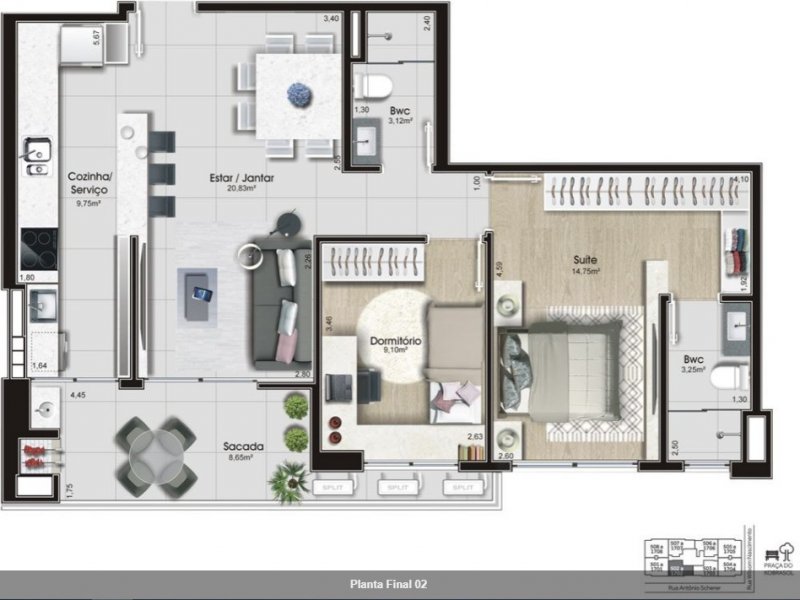 Apartamento à venda Kobrasol com 82m² e 2 quartos por R$ 700.000 - 955770103-caf21d24-2dbb-4596-9fa4-3eb0206b52c9.jpeg