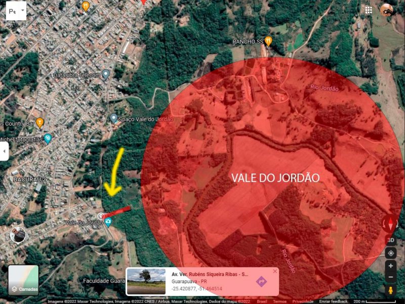 Terreno à venda Santa Cruz com 2600m² e 1 quarto por R$ 525.000 - 315942814-maps1.jpg