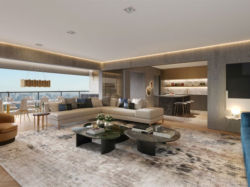 Apartamento à venda Vila Clementino com 158m² e 3 quartos por R$ 2.757.000 - 324866671-perspectivasala.jpg