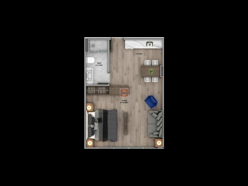 Studio à venda Ingleses do Rio Vermelho com 42m² e 1 quarto por R$ 350.000 - 985356271-47ddfec0185f6fb41f3bf21cf1f3053c.jpg