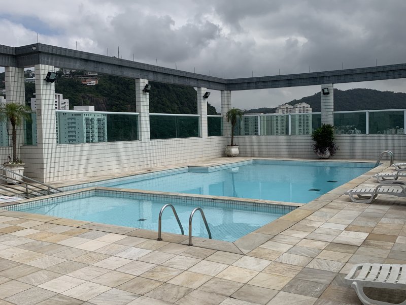 Apartamento à venda José Menino com 151m² e 3 quartos por R$ 1.300.000 - 1306587575-piscina.JPG