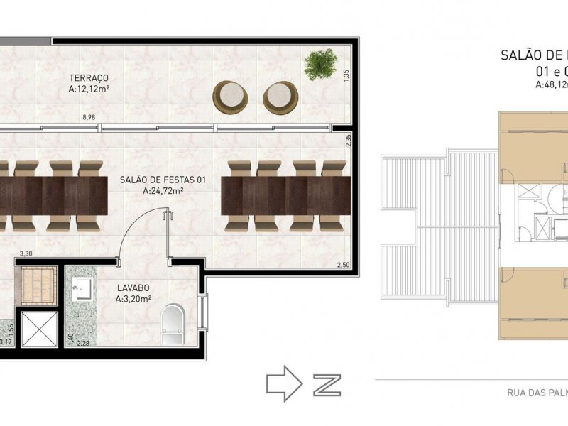 Apartamento à venda Petrópolis com 75m² e 2 quartos por R$ 220.000 - 783123006-1-20160524192224-salao-de-festas-block-imagem.jpg