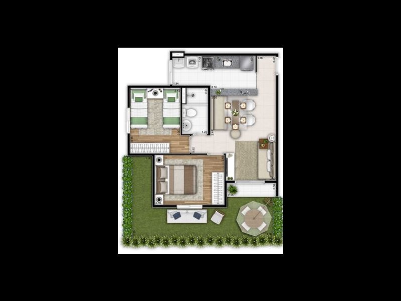 Apartamento à venda Bairro do Maranhao com 46m² e 2 quartos por R$ 300.000 - 553555003-apto-18.JPG