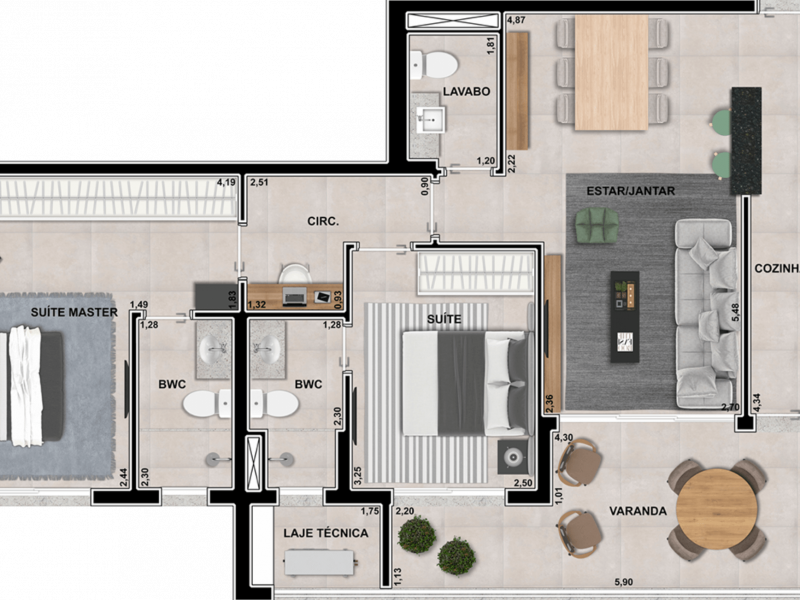 Apartamento à venda Jardim Paulista com 87m² e 2 quartos por R$ 820.000 - 275751494-planta-apto-2suites-2x.png
