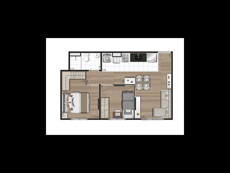 Apartamento à venda Morumbi com 40m² e 2 quartos por R$ 230.000 - 901386986-695019825751975.jpg