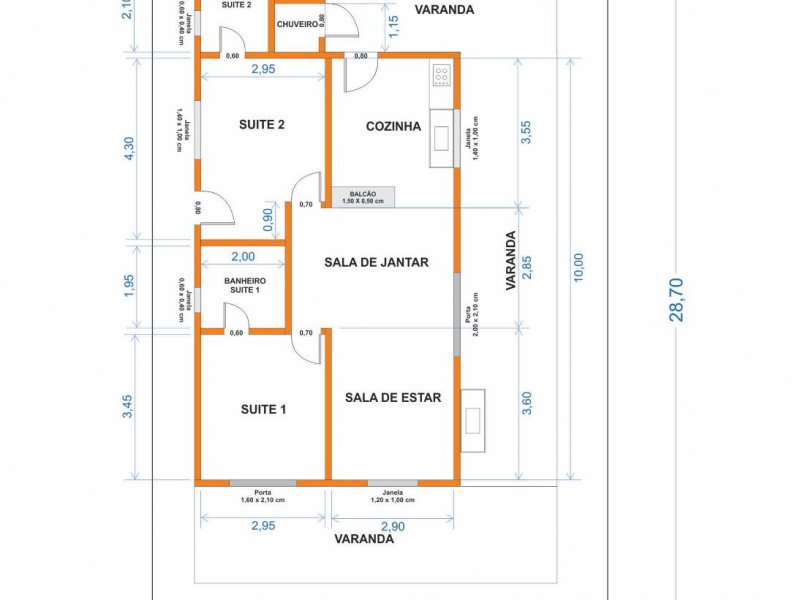 Casa à venda Centro com 128m² e 2 quartos por R$ 200.000 - 1865796746-planta.jpg