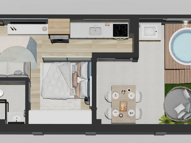 Apartamento à venda Retiro São João com 40m² e 1 quarto por R$ 125.900 - 1091131560-giardino-planta-humanizada-1.jpg
