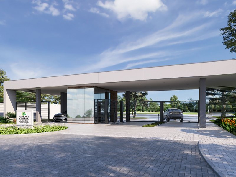 Terreno à venda Santa Candida com 125m² e 1 quarto por R$ 235.000 - 1862581863-vivendasparque-portaria.jpg