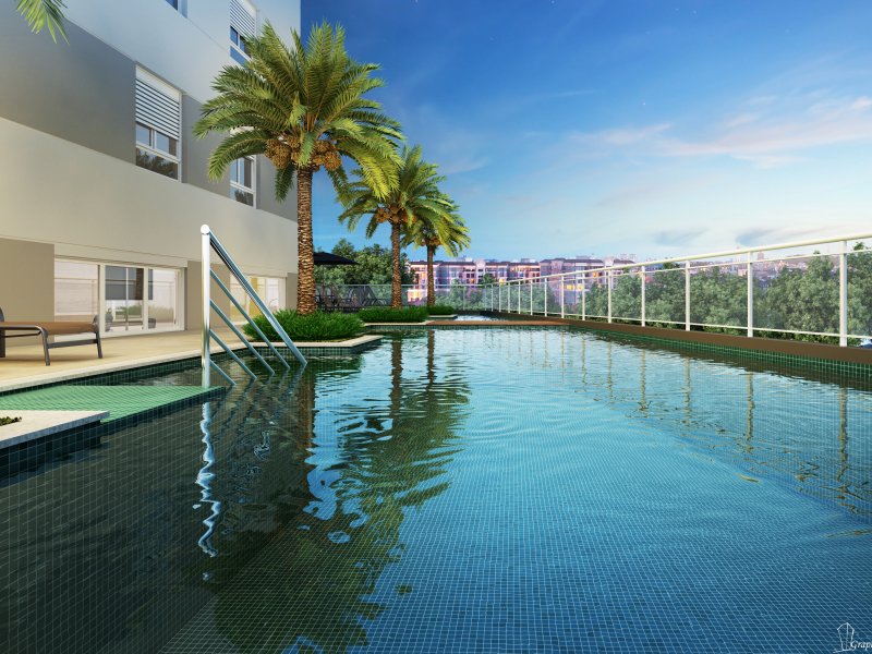 Apartamento à venda Jardim Audir com 54m² e 2 quartos por R$ 250.000 - 1484108953-tagim-kennedy-ext-piscina-noturna-t04-final.jpg