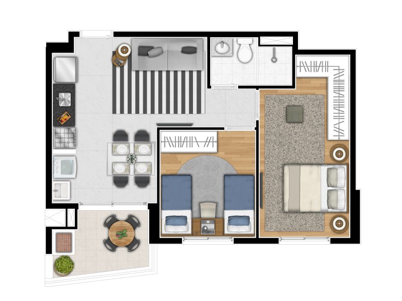 Apartamento à venda Jardim Audir com 54m² e 2 quartos por R$ 250.000 - 186390656-tagim-kennedy-pl-meio-t03-final.jpg