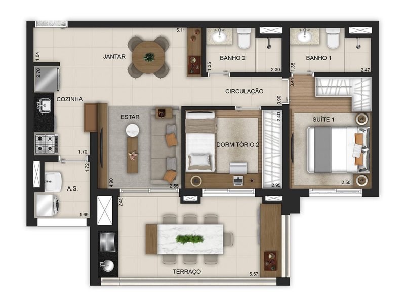 Apartamento à venda Jardim Independência com 73m² e 2 quartos por R$ 105.000 - 531453099-img-20220507-wa0006.jpg