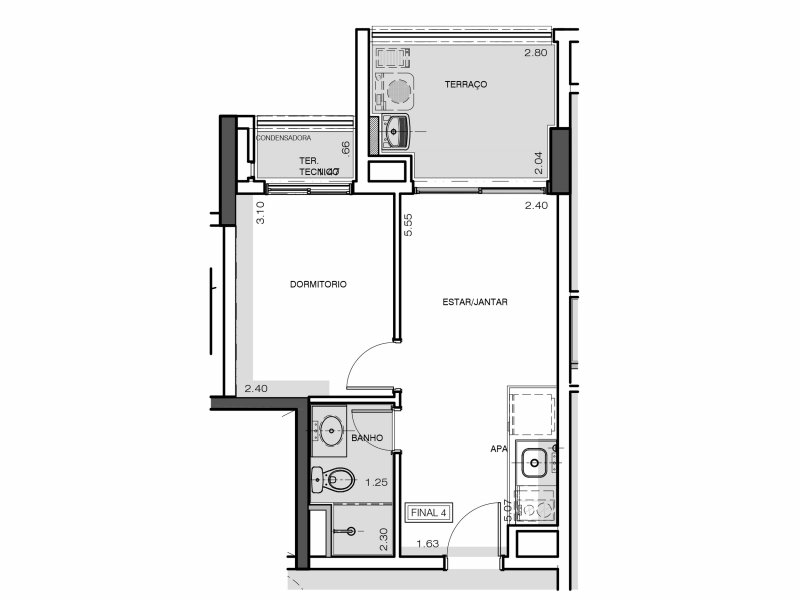 Apartamento à venda Butantã com 37m² e 1 quarto por R$ 550.000 - 2107015559-planta-1604.jpg