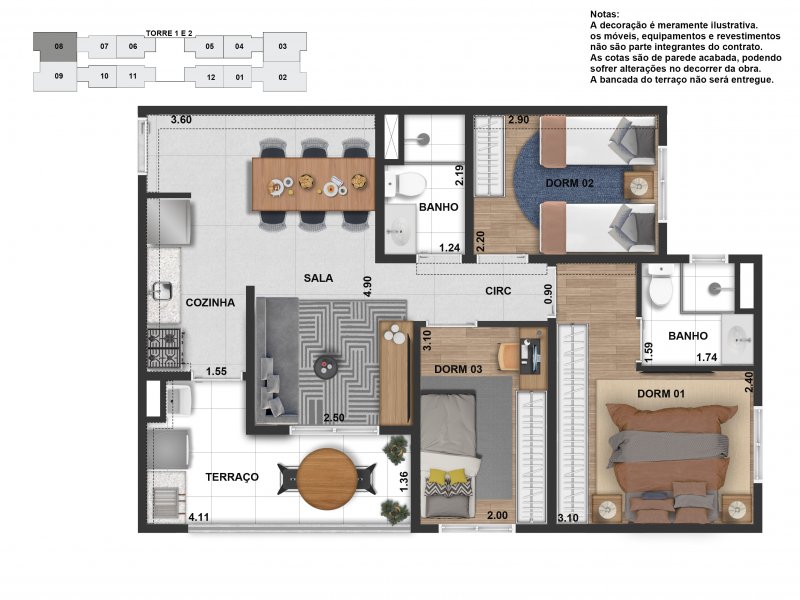 Apartamento à venda Usina Piratininga com 40m² e 2 quartos por R$ 240.000 - 1930187574-tipo-ponta-01-final.jpg