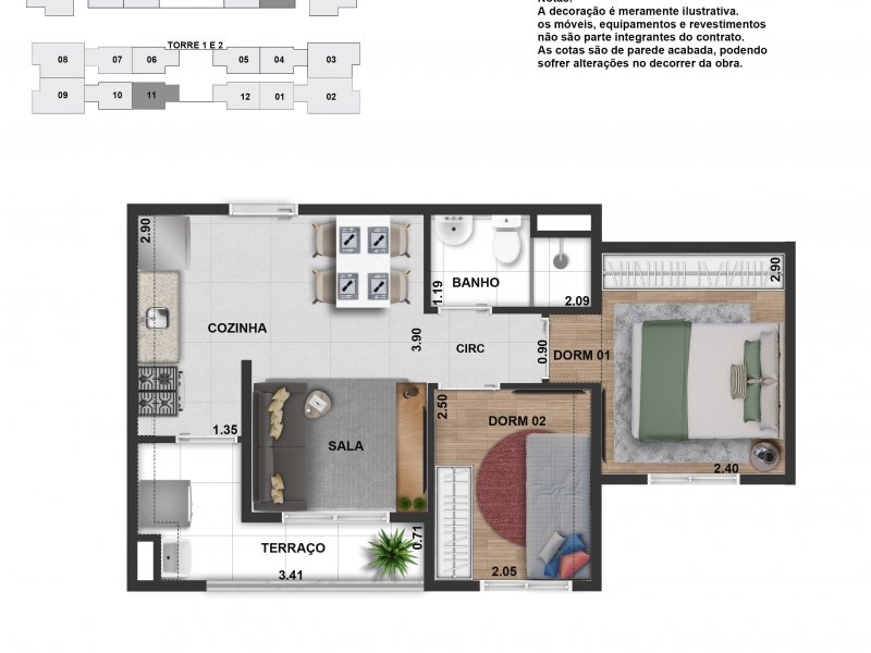 Apartamento à venda Usina Piratininga com 40m² e 2 quartos por R$ 240.000 - 907379357-tipo-meio-final.jpg