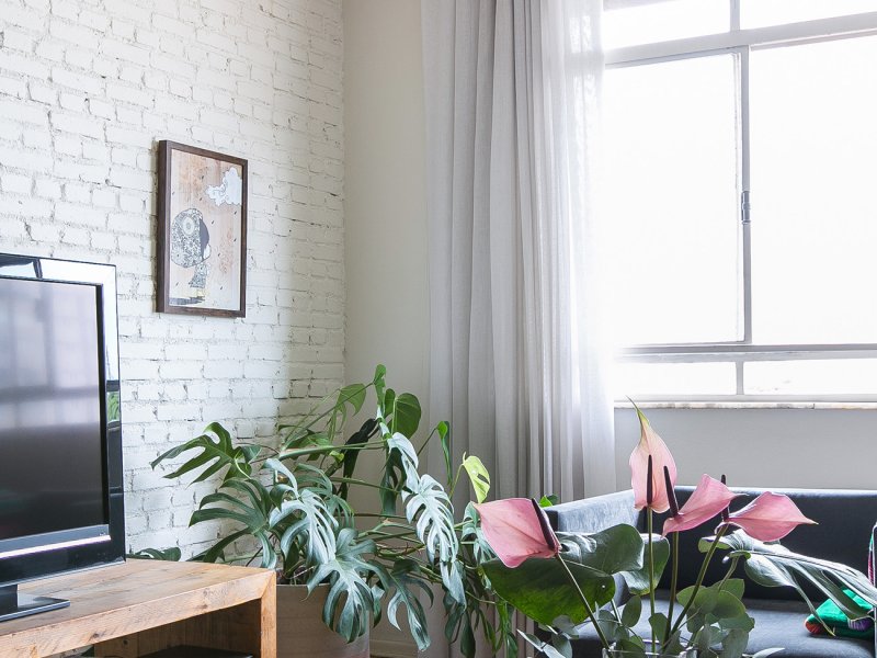 Apartamento à venda Perdizes com 123m² e 3 quartos por R$ 1.250.000 - 1056006211-06-decoracao-plantas-em-apartamento-parede-de-tijolinho.jpg