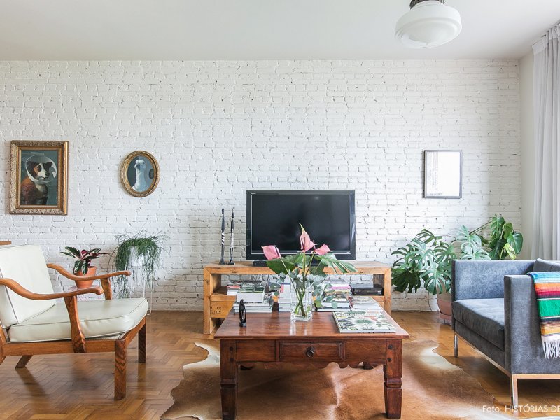 Apartamento à venda Perdizes com 123m² e 3 quartos por R$ 1.250.000 - 739164826-05-decoracao-sala-parede-de-tijolinho-moveis-rusticos.jpg
