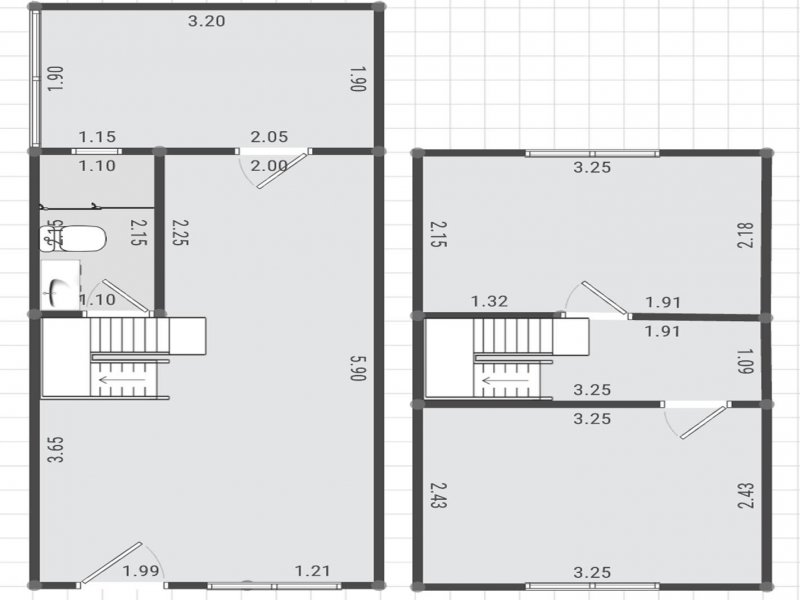 Casa de condomínio à venda Tristeza com 59m² e 2 quartos por R$ 180.000 - 1686664209-planta.jpg