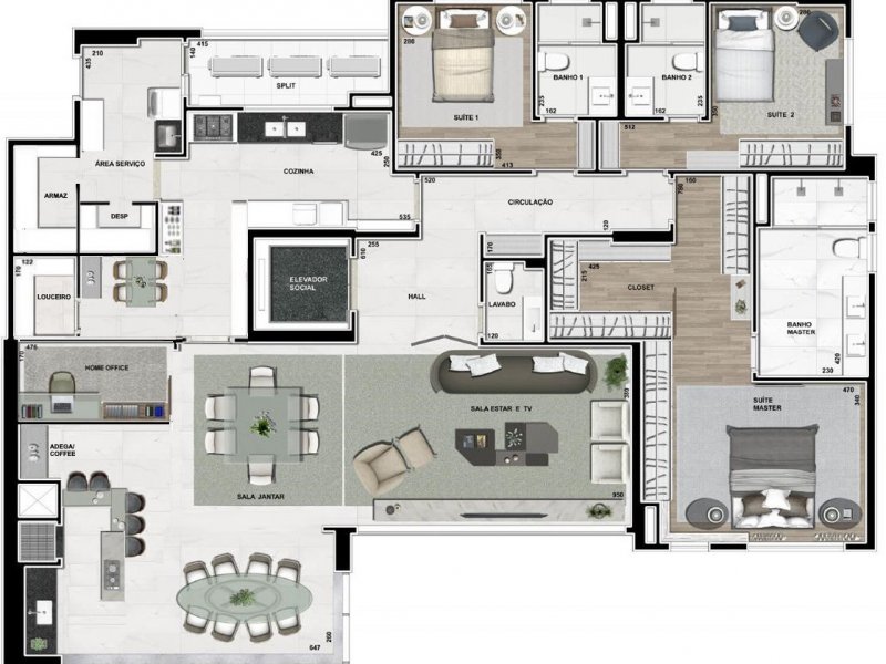 Apartamento à venda Gleba Fazenda Palhano com 216m² e 3 quartos por R$ 1.870.000 - 1895981885-whatsapp-image-2022-05-31-at-3.jpeg
