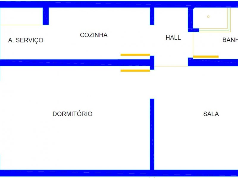 Apartamento à venda Ponta da Praia com 39m² e 1 quarto por R$ 270.000 - 544287090-planta-baixa.jpg
