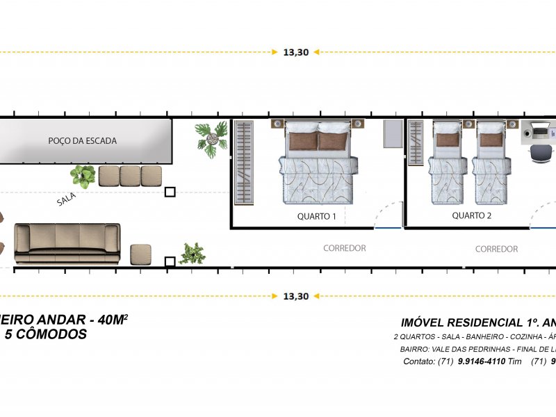 Casa à venda Centro com 80m² e 2 quartos por R$ 1 - 802881881-07-oficial-planta-imovel-vale-das-pedrinhas-1o.jpg