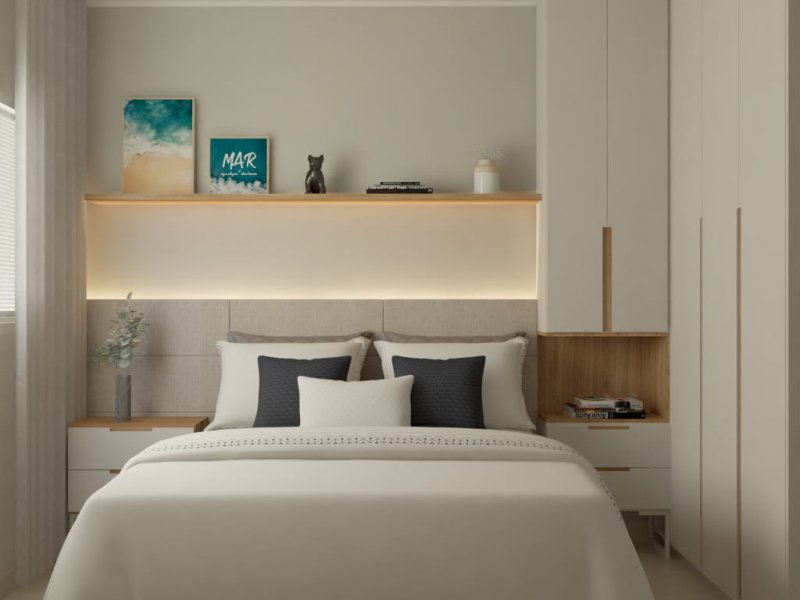 Apartamento à venda Centro com 60m² e 2 quartos por R$ 169.652 - 1966626308-quarto.jpg