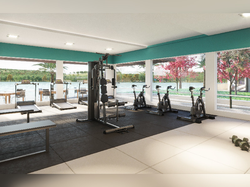 Apartamento para alugar Centro com 43m² e 1 quarto por R$ 220 - academia-site.jpeg