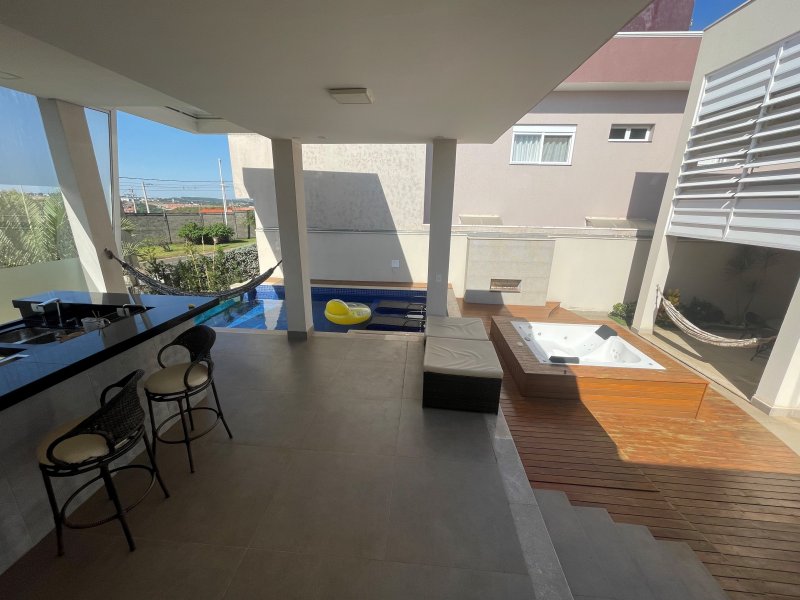 Casa de condomínio à venda Village Limeira com 300m² e 3 quartos por R$ 18.000 - 1184230709-gourmet-frente.jpg