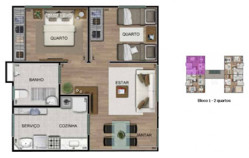Apartamento à venda Cidade Santa Júlia com 54m² e 2 quartos por R$ 220.000 - 1066762231-imagem-do-whatsapp-de-2022-11-21-as-19.jpg