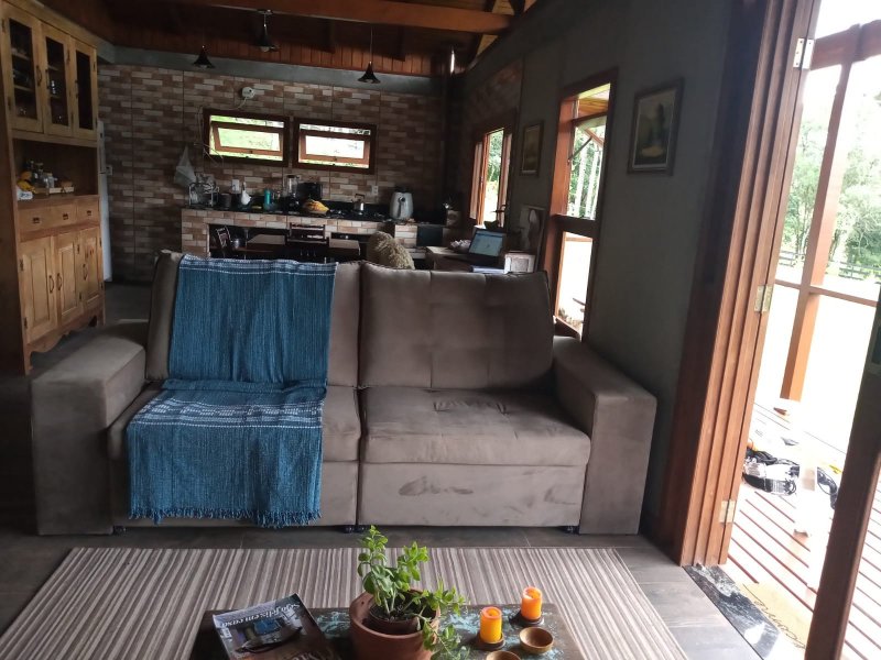 Sítio à venda Centro com 20000m² e 1 quarto por R$ 1.770.000 - 855722591-cozinha-vista-da-sala.jpg