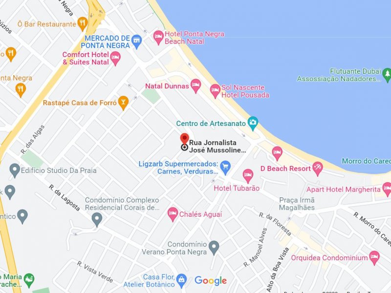Terreno à venda Ponta Negra com 702m² e 1 quarto por R$ 460.000 - 1927119539-google-maps.JPG