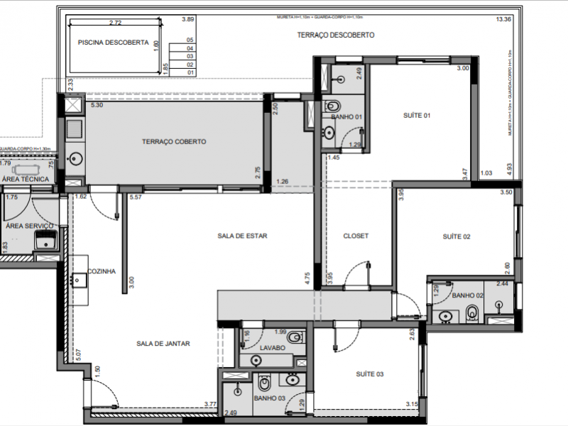 Apartamento à venda Granja Viana com 167m² e 4 quartos por R$ 1.290.000 - 1555176240-planta-gardem.PNG