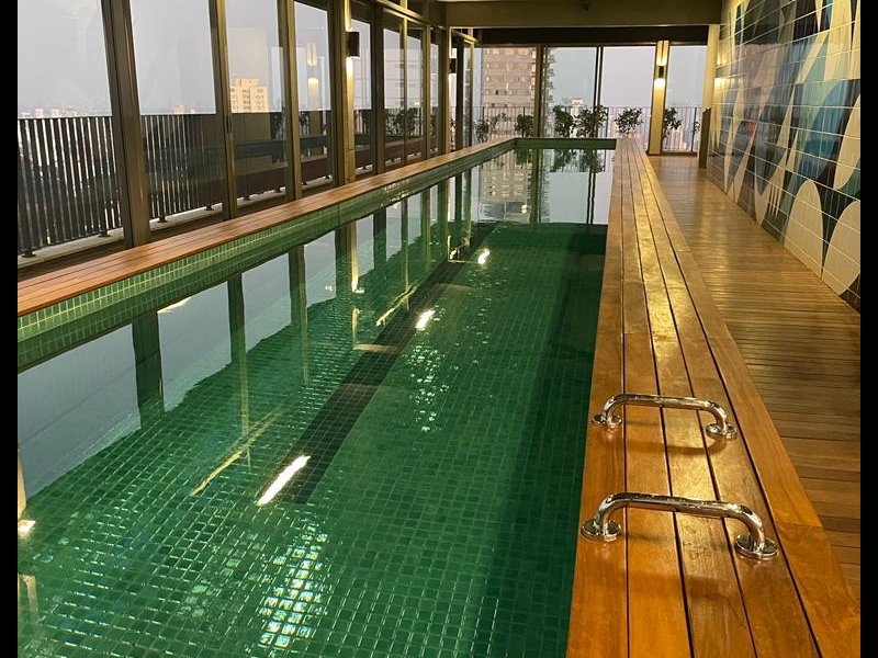 Apartamento para alugar Sumarézinho com 24m² e 1 quarto por R$ 3.700 - 592346684-piscina.jpeg