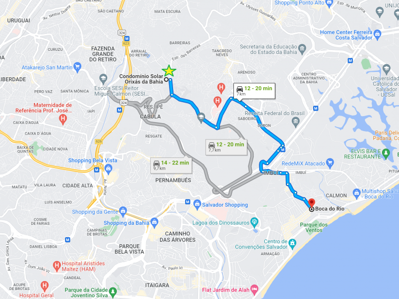 Apartamento à venda Cabula com 60m² e 2 quartos por R$ 145.000 - 1869933293-mapa.png