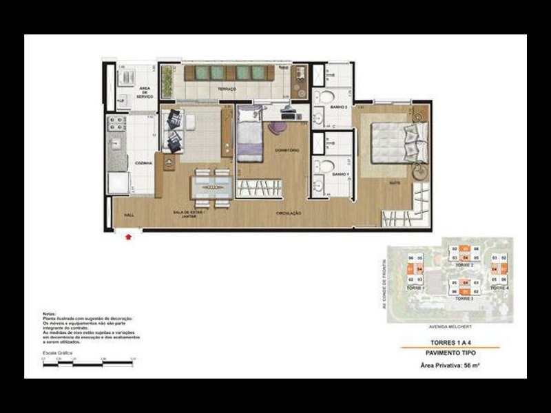 Apartamento à venda Chácara Seis de Outubro com 60m² e 2 quartos por R$ 540.000 - 2030876618-photo-2022-07-29-15-46-20-2.jpg