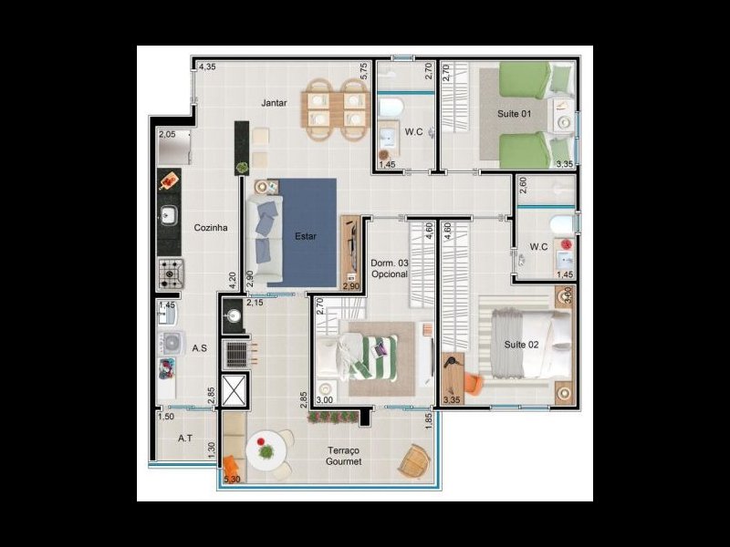 Apartamento à venda Jardim Paulista com 107m² e 3 quartos por R$ 650.000 - 1447319598-planta.jpg
