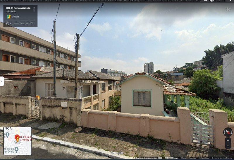 Terreno à venda Penha de França com 196m² e 1 quarto por R$ 500.000 - 1782842008-google-frente.jpg