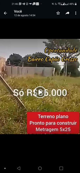 Terreno à venda Conjunto Residencial Dom Pedro II com 125m² e 1 quarto por R$ 86.000 - 326998038-screenshot-20220923-214657.png