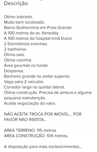 Casa à venda Guilhermina com 115m² e 2 quartos por R$ 470.000 - 1985797320-img-20221019-202105.jpg
