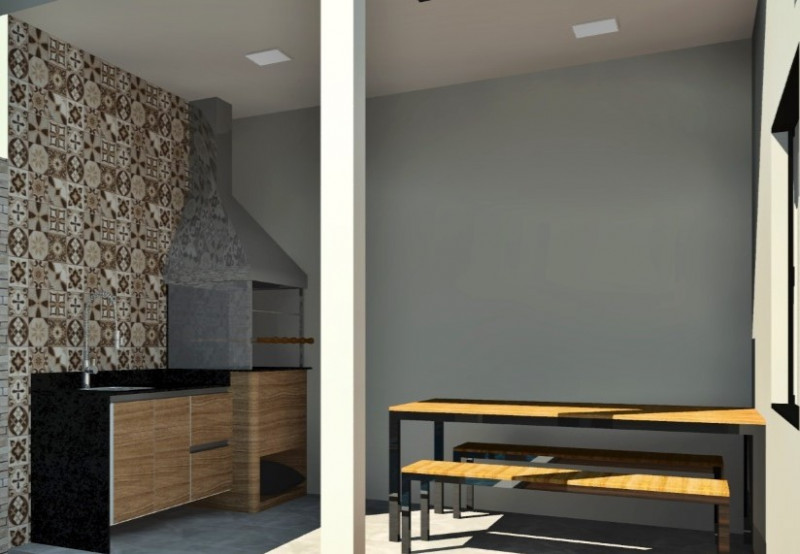 Casa à venda Jardim Oásis com 150m² e 3 quartos por R$ 420.000 - 1060807658-area-gourmet.jpeg