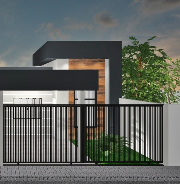 Casa à venda Jardim Oásis com 150m² e 3 quartos por R$ 420.000 - 580916612-projeto-3d-casa-1.jpeg