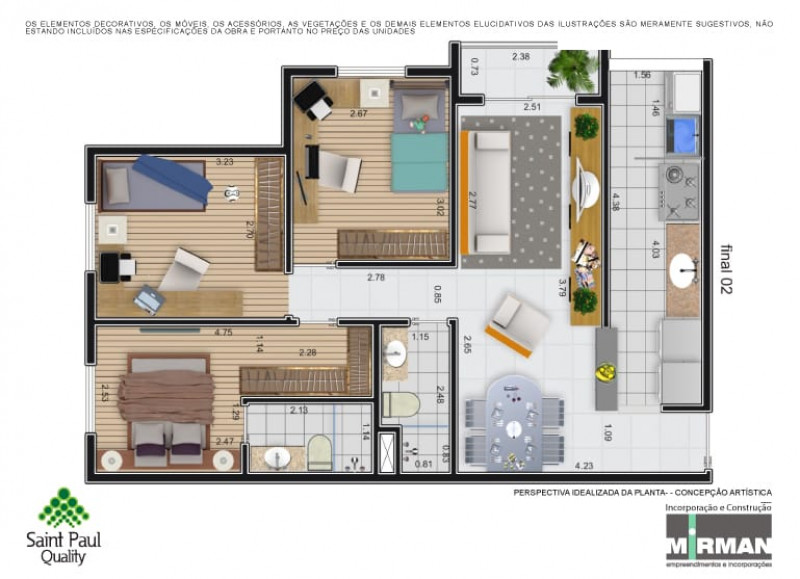 Apartamento à venda Vila Dom Pedro II com 80m² e 3 quartos por R$ 650.000 - 774583974-planta-2019.jpg